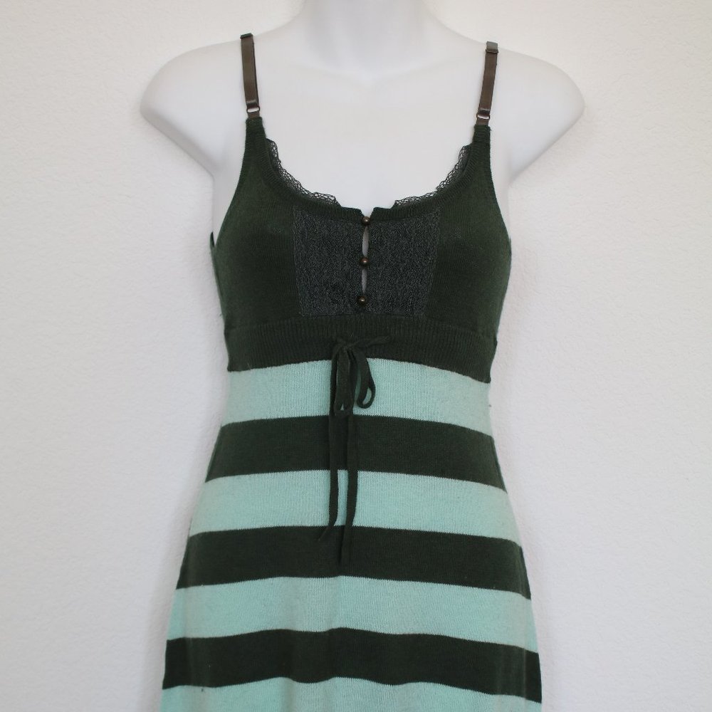 $128 FREE PEOPLE Bridget Knit DRESS Adjustable Straps Wool Angora - Size S - NWT